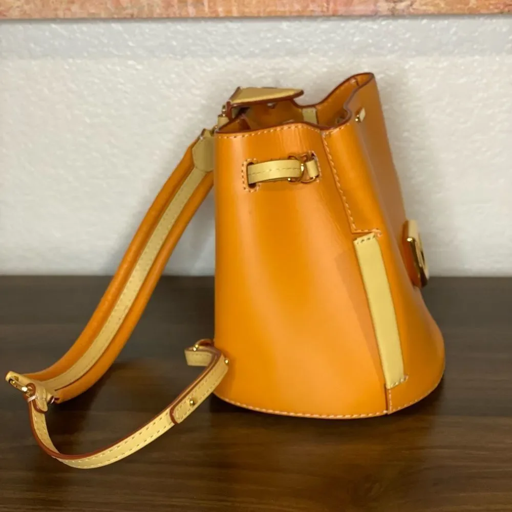DANSE LENTE Leather Bucket Bag. London. - Picture 4 of 12